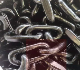 鍛打合金鋼的礦車鏈接三環鏈